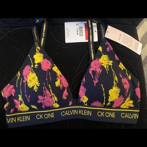 Calvin Klein bra and thong set